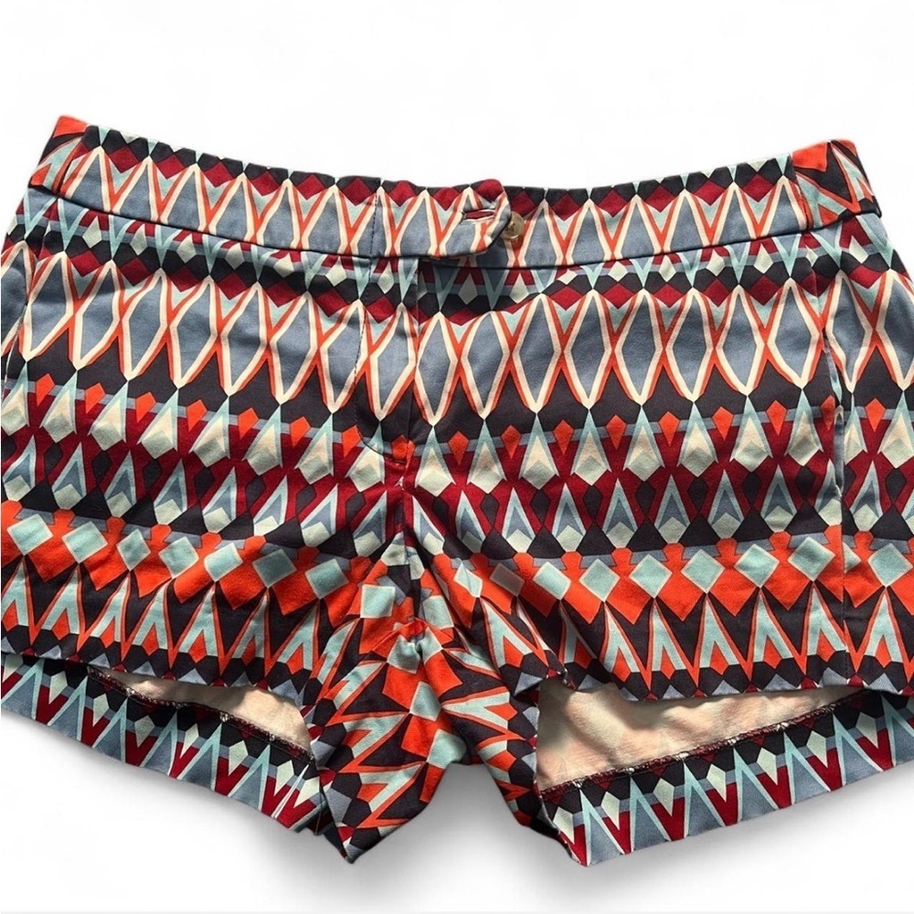 J. Crew Factory Classic Chino Geometric Shorts Size 10